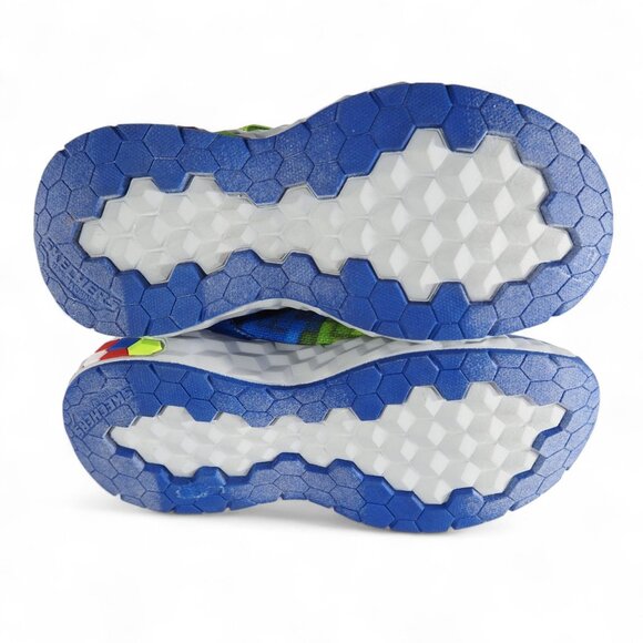 Skechers Mega Craft 2.0 Colorful Sneakers Youth 1 Blue Multicolor 402204L - Picture 8 of 11